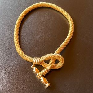 Ralph Lauren gold metal rope necklace